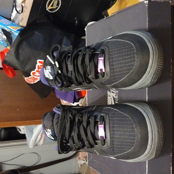 Nike Air Force 1. 07 LV8 black cool gray. Size 9 - Picture 2 of 8